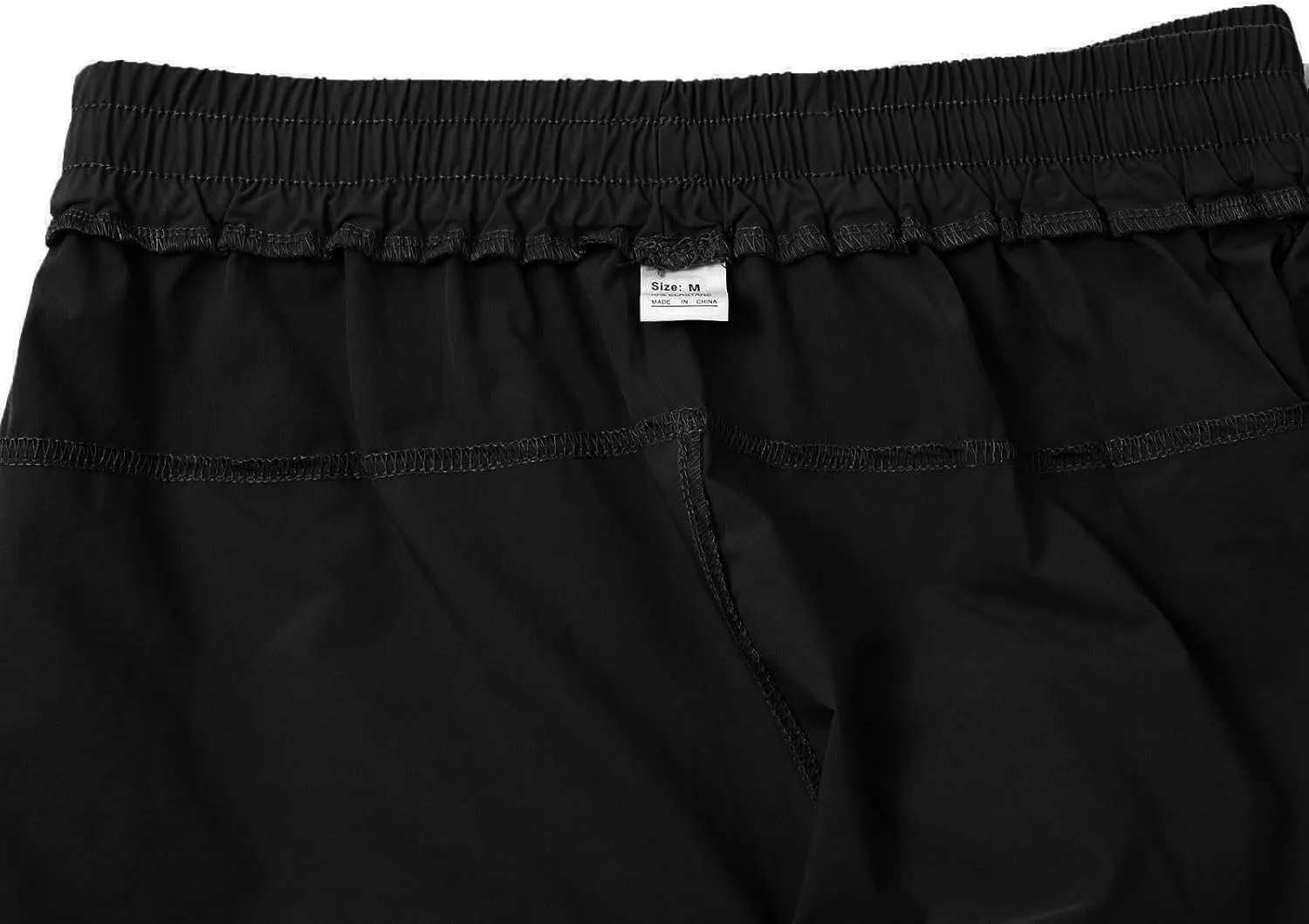 Mens Casual Linen Peasant Pants Loose Fit Straight Leg Harem Pants Elastic Waist Beach Boho Hawaiian Yoga Trousers