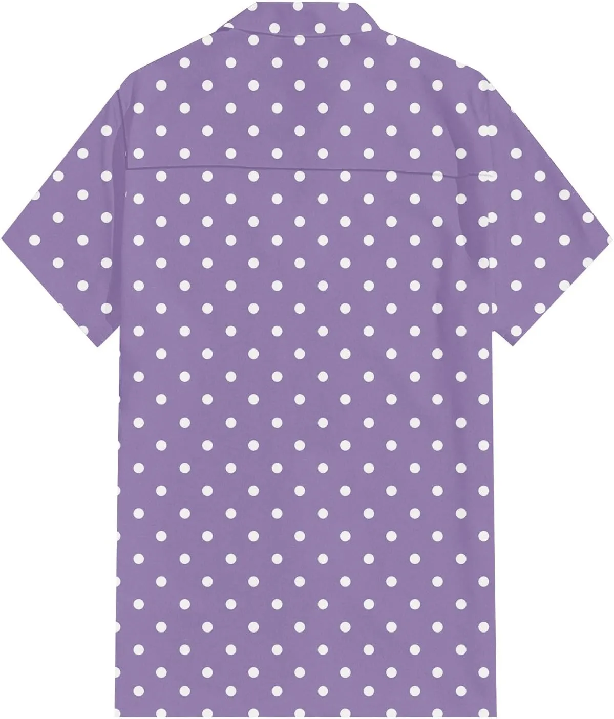 Men's Casual Polka Dot Shirts Short Sleeve Button Down Blouse Summer Beach Hawaiian Stylish Tee Tops Funny Shirt