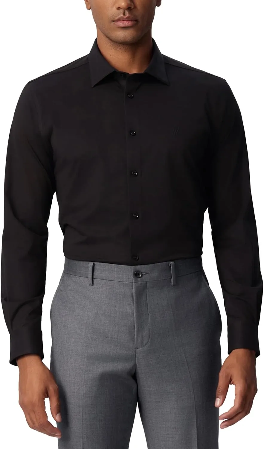 Mens Dress Shirts Slim Fit Wrinkle Free Stretch Non Iron Soft French Cuff Button Down Shirts