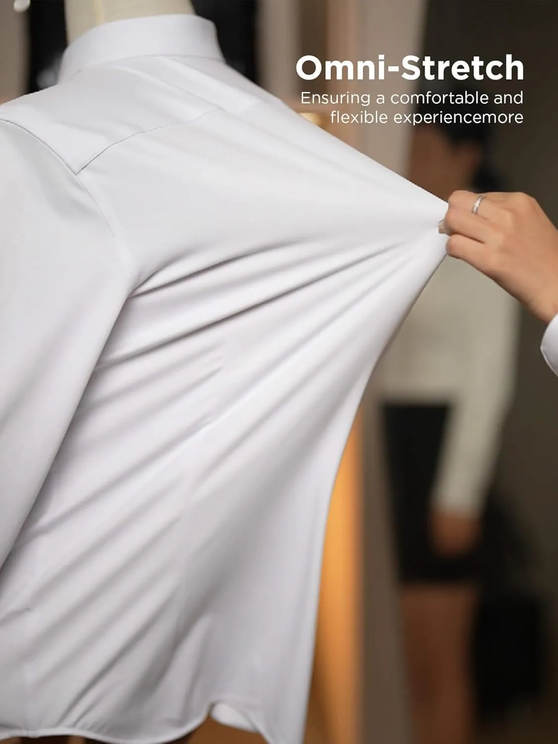 Mens Dress Shirts Slim Fit Wrinkle Free Stretch Non Iron Soft French Cuff Button Down Shirts