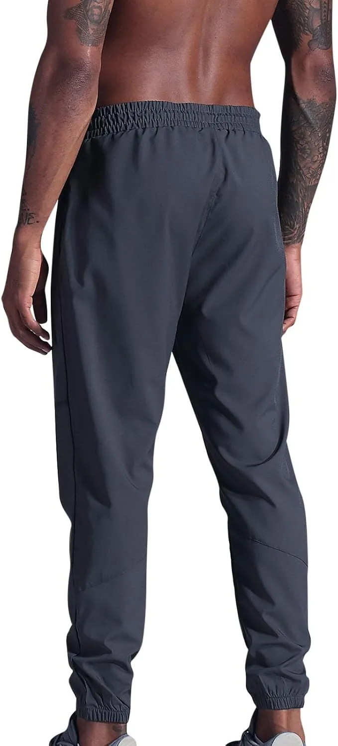 Men's Formal Dress Pants Slim Fit Straight Leg Business High Waist Office Work Pockets Professional