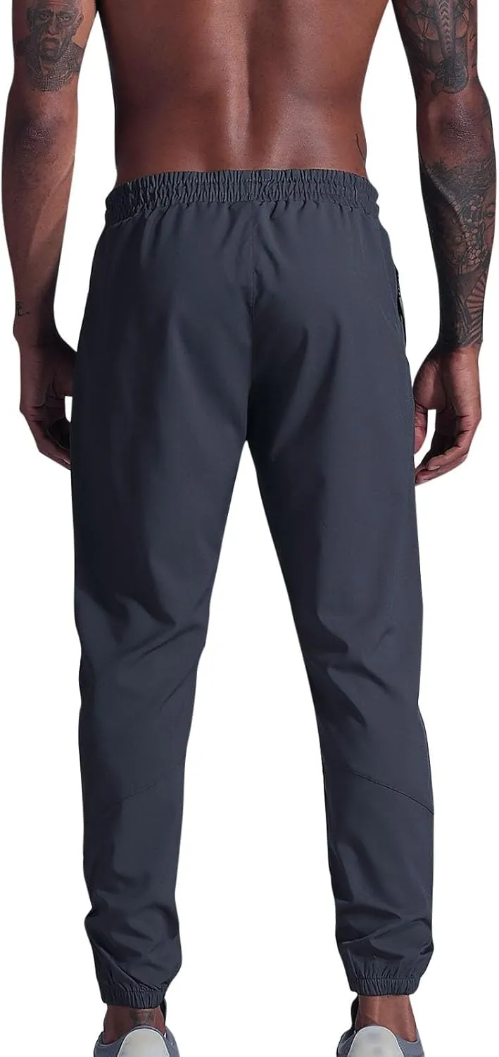 Men's Formal Dress Pants Slim Fit Straight Leg Business High Waist Office Work Pockets Professional