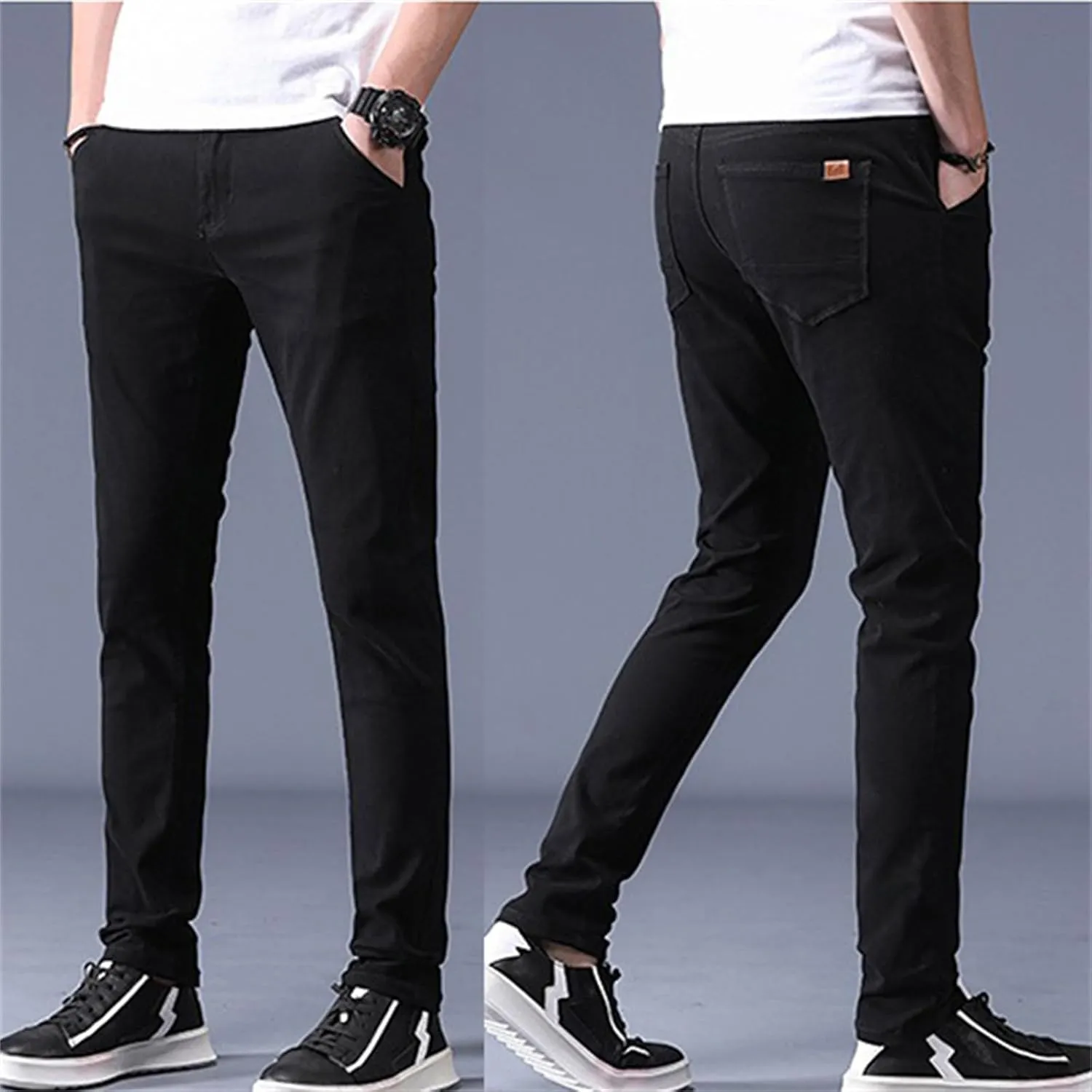 Men's Golf Pants Slim Fit Chino Pant Lightweight Stretch Quick Dry Casual Travel Work Dress Pants