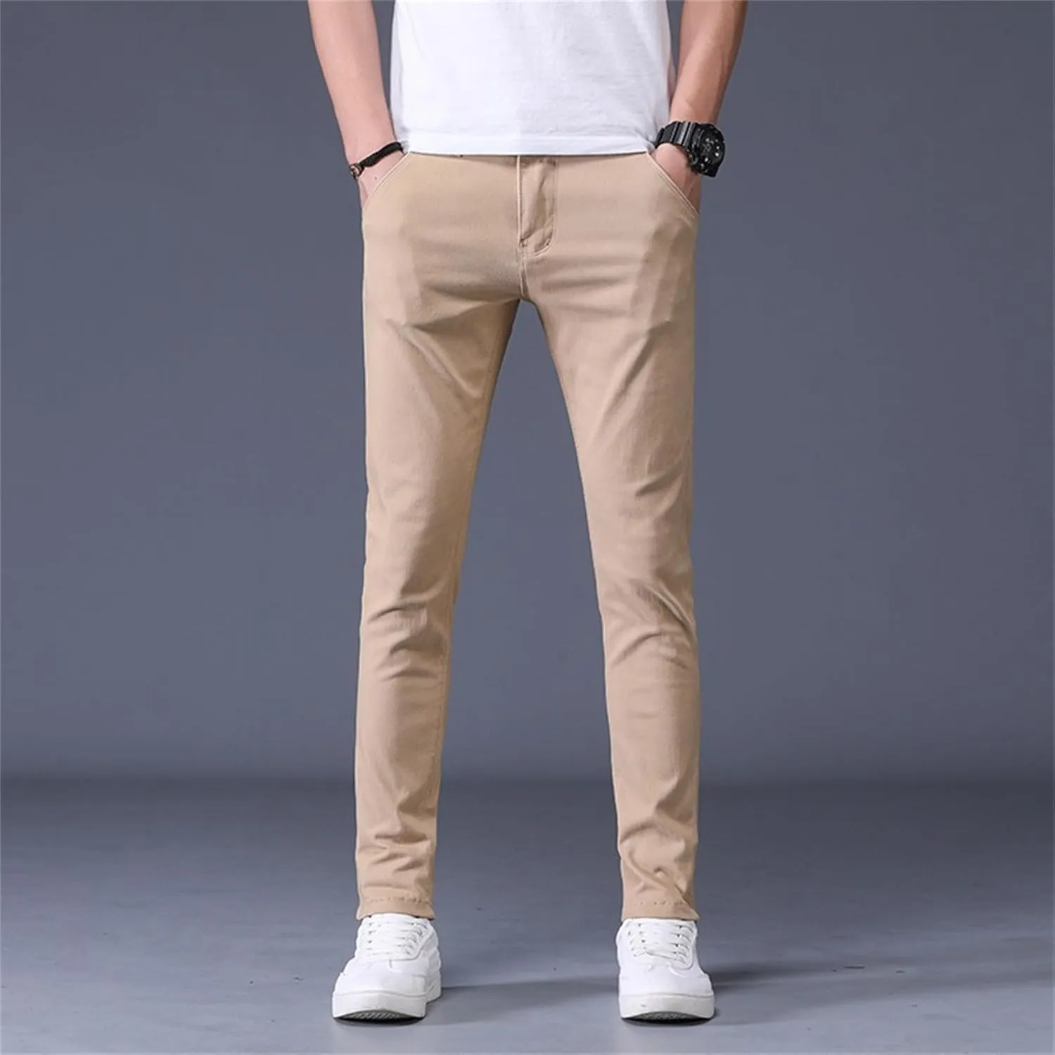 Men's Golf Pants Slim Fit Chino Pant Lightweight Stretch Quick Dry Casual Travel Work Dress Pants