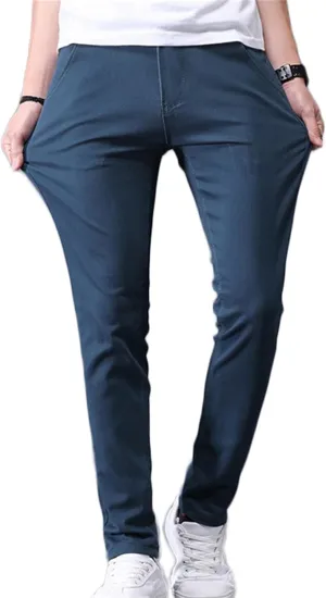 Men's Golf Pants Slim Fit Chino Pant Lightweight Stretch Quick Dry Casual Travel Work Dress Pants