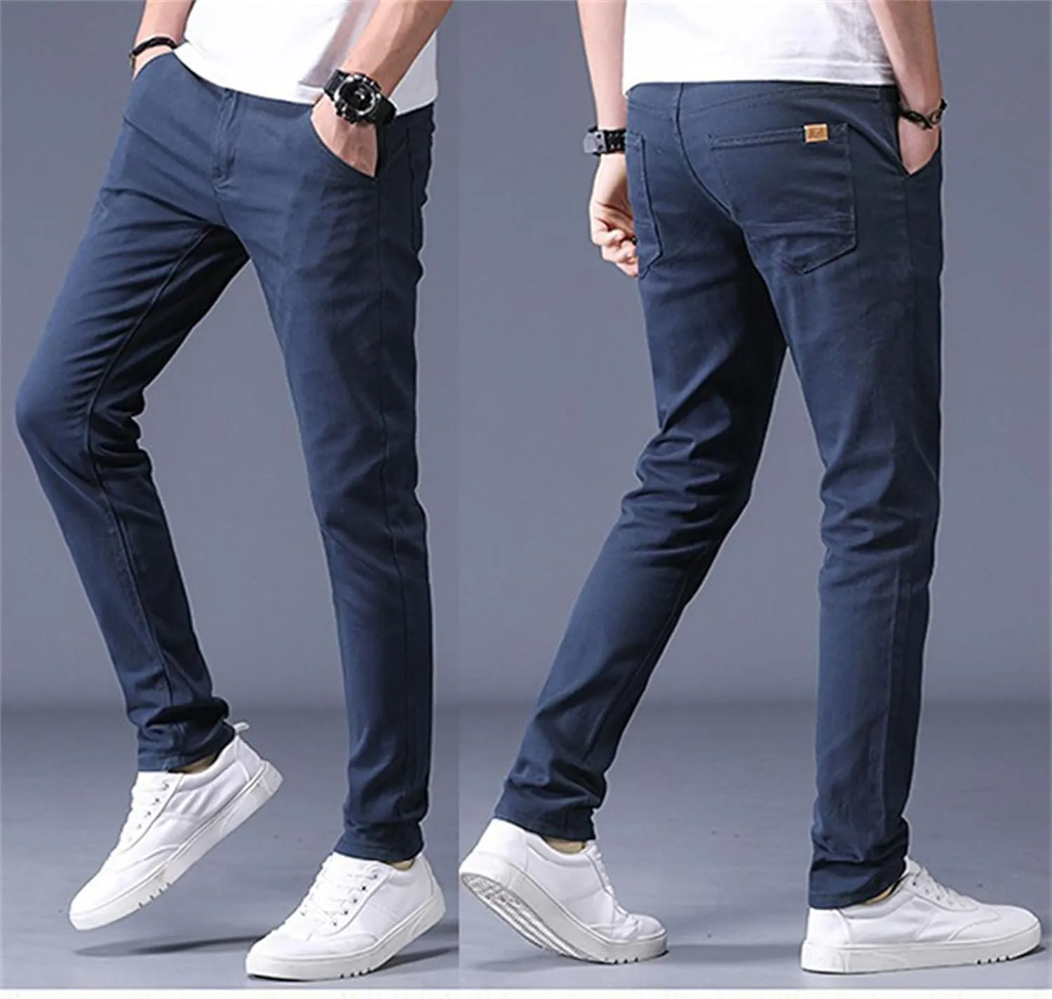Men's Golf Pants Slim Fit Chino Pant Lightweight Stretch Quick Dry Casual Travel Work Dress Pants