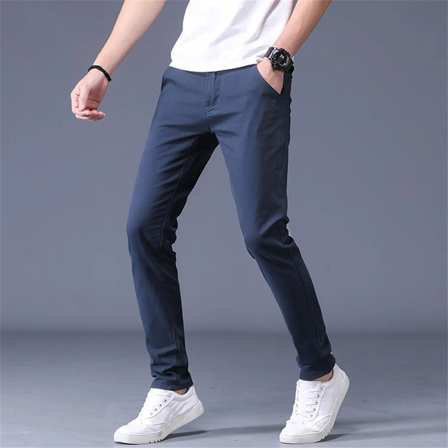 Men's Golf Pants Slim Fit Chino Pant Lightweight Stretch Quick Dry Casual Travel Work Dress Pants