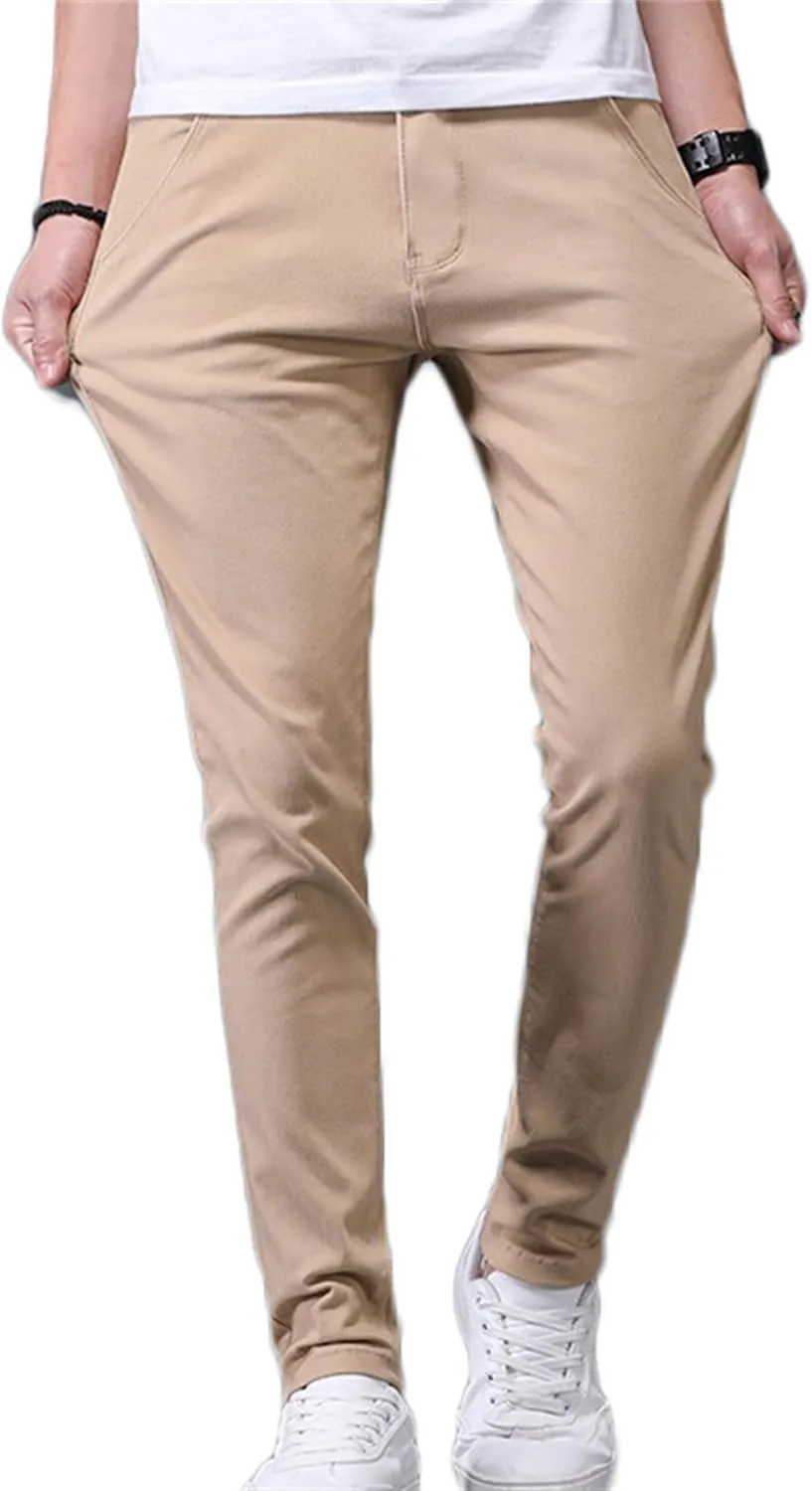 Men's Golf Pants Slim Fit Chino Pant Lightweight Stretch Quick Dry Casual Travel Work Dress Pants