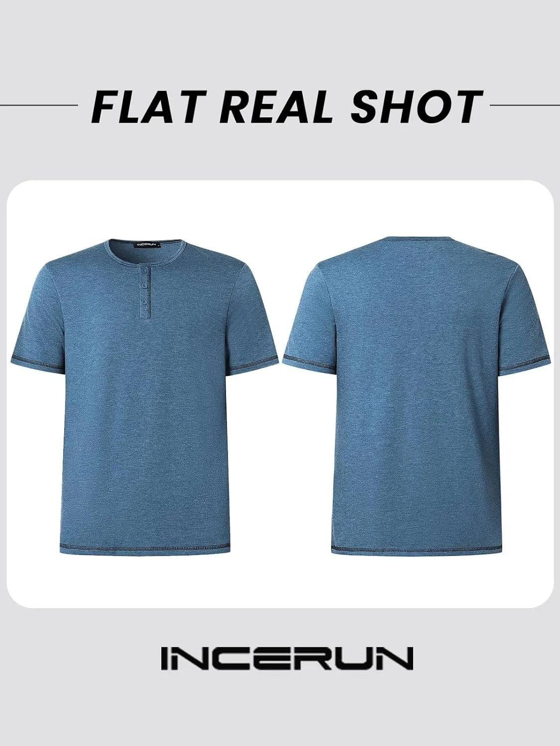 Mens Henley Shirts Short Sleeve Casual V Neck T Shirts Slim Fit Henley Muscle Tshirts Stylish Summer Tee Shirts