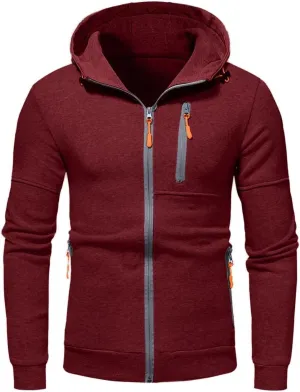 Mens Hoodies,Mens Men's Autumn Slim Casual Plaid Hooded Top Blouse Fashion Sweatshirts Hoodies for Men Fashion Hoodies