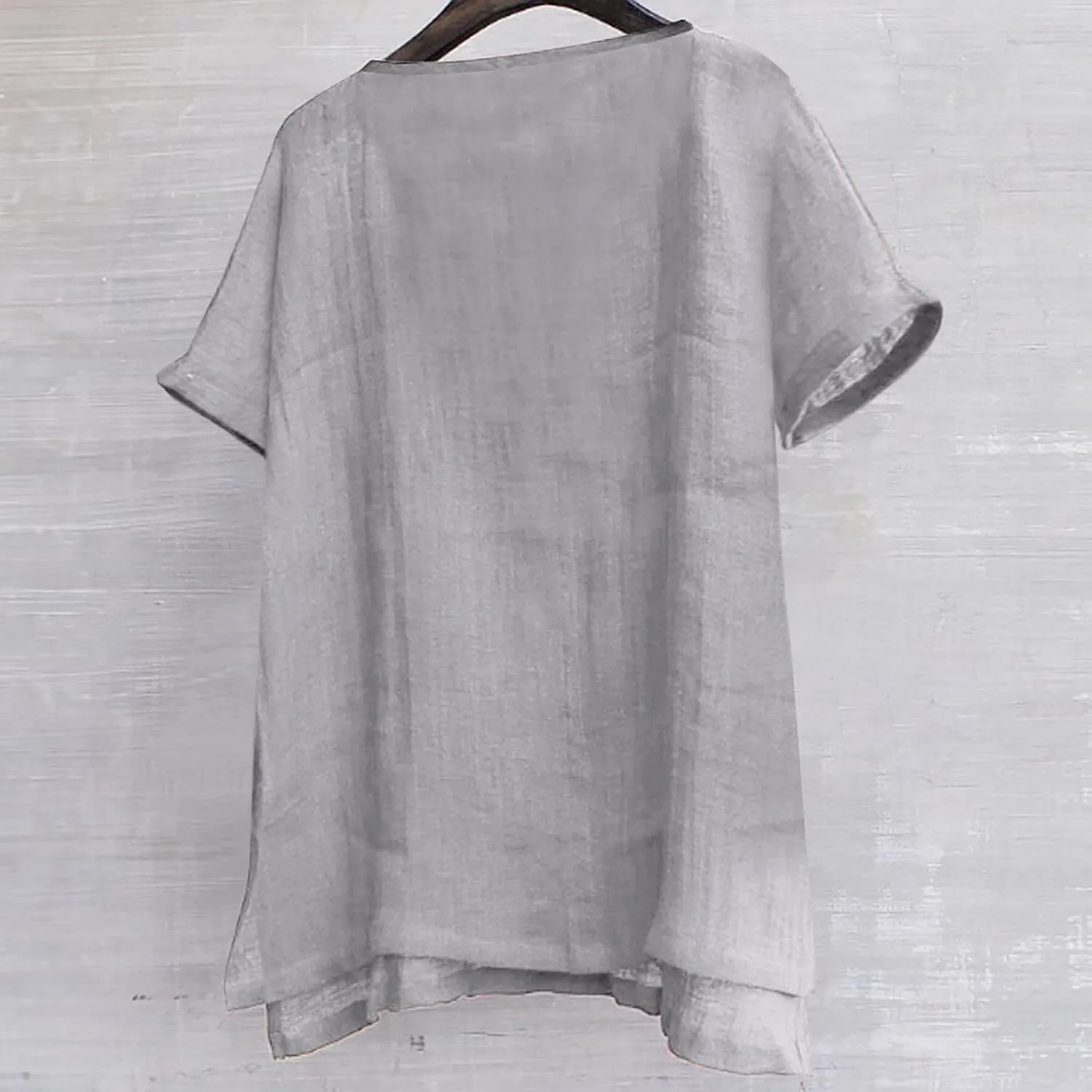 Mens Linen Shirts Short Sleeve Summer Beach Shirts Lightweight Comfy Casual Holiday Shirt Loose Yoga Shirts Trendy