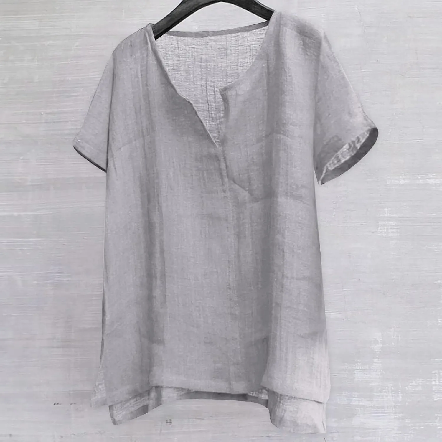 Mens Linen Shirts Short Sleeve Summer Beach Shirts Lightweight Comfy Casual Holiday Shirt Loose Yoga Shirts Trendy