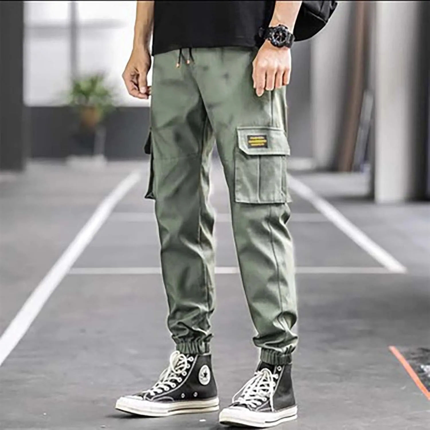 Men's Pants Cargo Relaxed Fit Men's Wild Cargo Pants Casual Joggers Sweatpants Outdoor Waterproof Hiking Work Pants