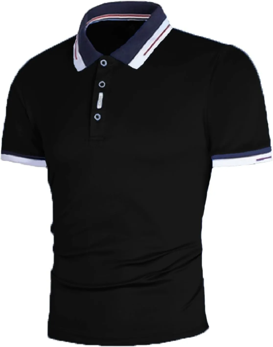 Mens Resort Wear 2025 Muscle V-Neck Athletic Gym Fitness Polo Tees Dry Fit Moisture Wicking Performance Short Sleeve