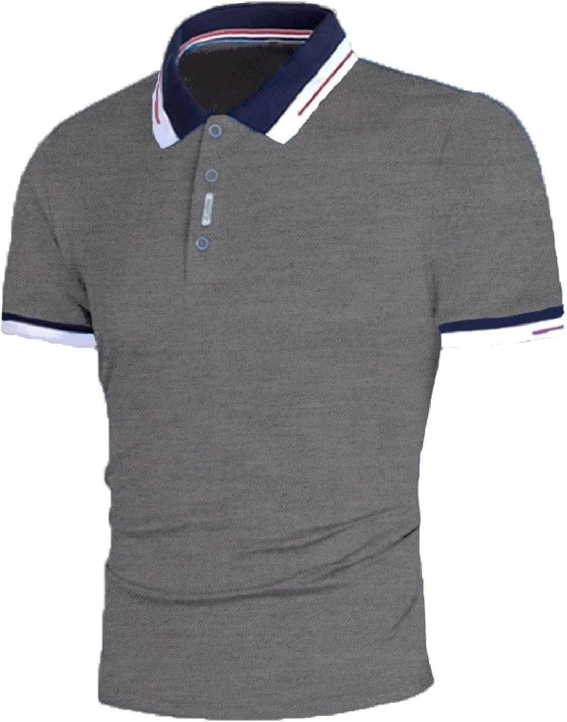 Mens Resort Wear 2025 Muscle V-Neck Athletic Gym Fitness Polo Tees Dry Fit Moisture Wicking Performance Short Sleeve