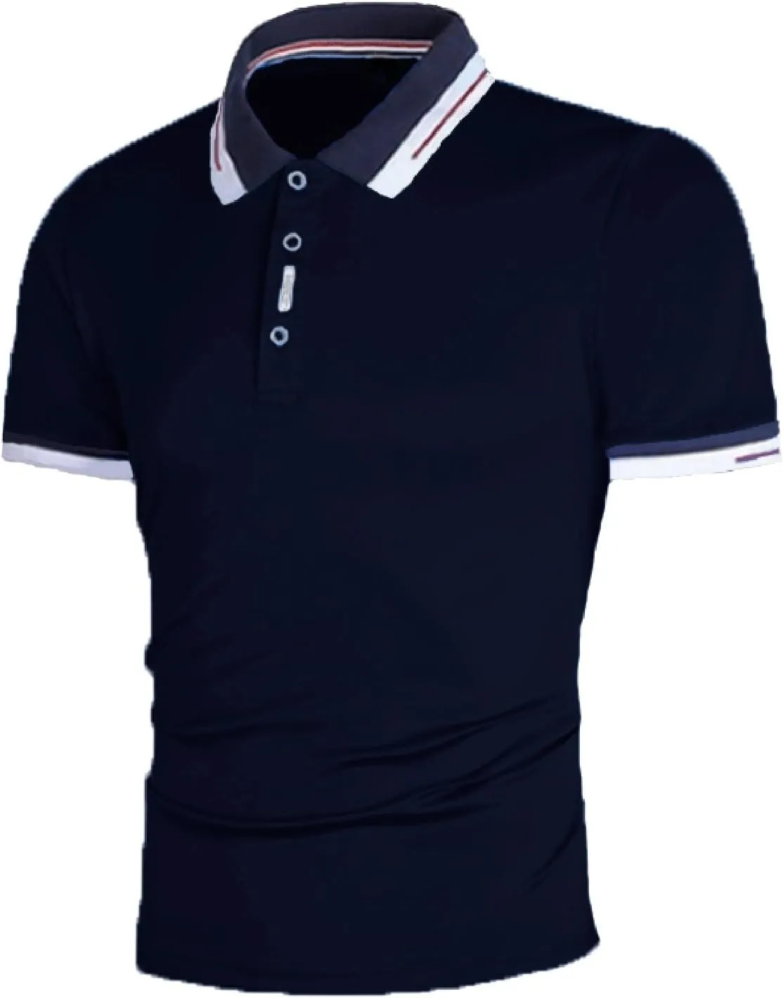 Mens Resort Wear 2025 Muscle V-Neck Athletic Gym Fitness Polo Tees Dry Fit Moisture Wicking Performance Short Sleeve