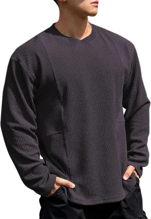 Men's Running Athletic Shirts 1/4 Zip Fleece Pullover Long Sleeve Sweatshirts Lightweight Suitable for Fitness