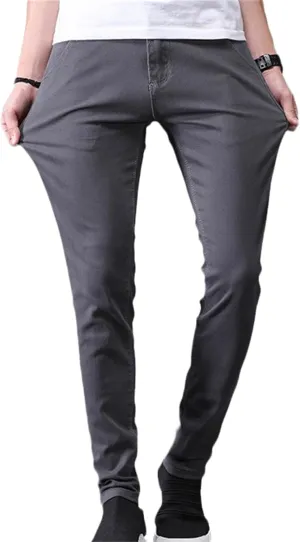 Mens Slim Fit Chino Pant with Pocket Casual and Office Work Beach Dress Business Cotton Long Pants