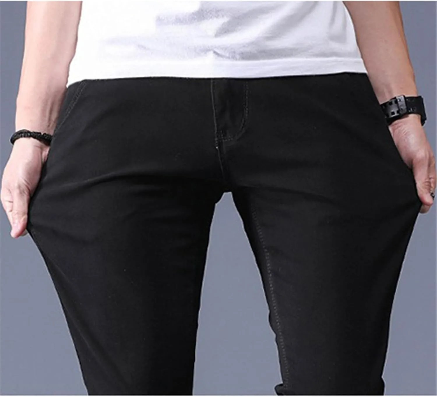 Mens Slim Fit Chino Pant with Pocket Casual and Office Work Beach Dress Business Cotton Long Pants