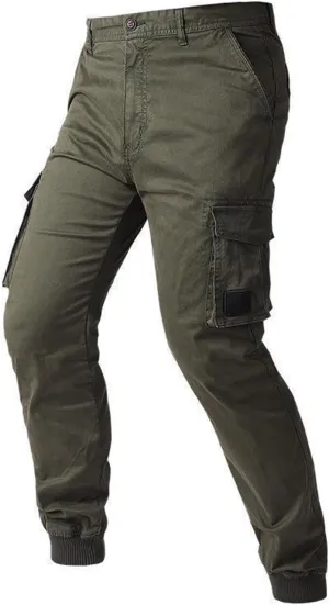 Mens Sweatpants Joggers Elastic Cuff Waterproof Baggy Sweat Pants Classic Work Pants Relaxed Fit Straight Leg Tousers