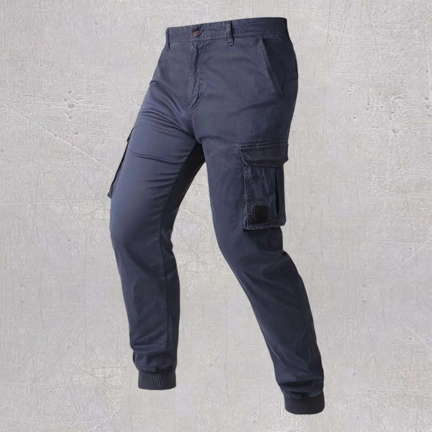 Mens Sweatpants Joggers Elastic Cuff Waterproof Baggy Sweat Pants Classic Work Pants Relaxed Fit Straight Leg Tousers