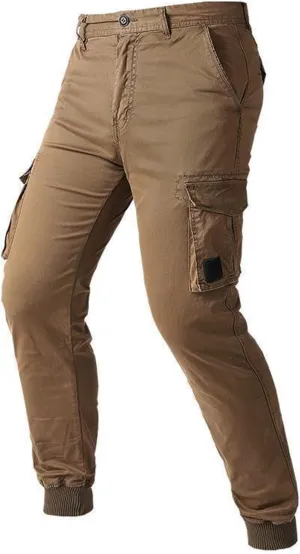 Mens Sweatpants Joggers Elastic Cuff Waterproof Baggy Sweat Pants Classic Work Pants Relaxed Fit Straight Leg Tousers