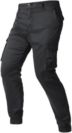 Mens Sweatpants Joggers Elastic Cuff Waterproof Baggy Sweat Pants Classic Work Pants Relaxed Fit Straight Leg Tousers