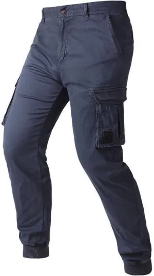 Mens Sweatpants Joggers Elastic Cuff Waterproof Baggy Sweat Pants Classic Work Pants Relaxed Fit Straight Leg Tousers