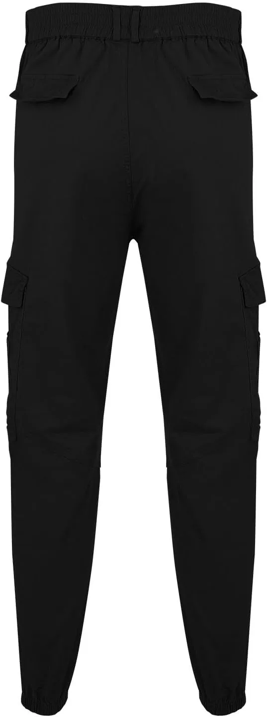 Mens Sweatpants Open Bottom Outdoor Hiking Pant Multi Pockets Classic Fit Comfort Utility Cargo Work Pant Regular Fit