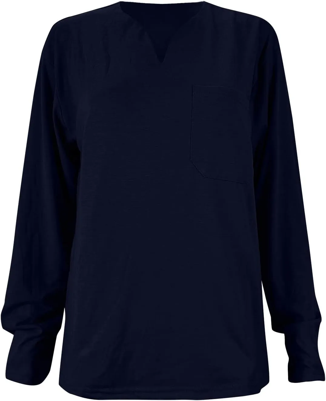 Men's T Shirts Long Sleeve Soft V Neck Lightweight Tee Shirts, Summer Casual Soft Basic Tops, Flannel T-Shirt for Men