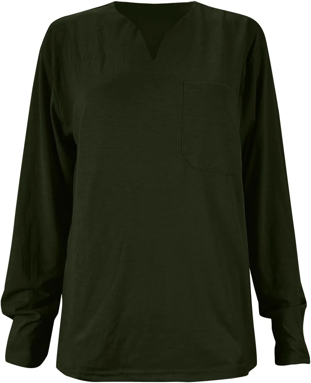 Men's T Shirts Long Sleeve Soft V Neck Lightweight Tee Shirts, Summer Casual Soft Basic Tops, Flannel T-Shirt for Men