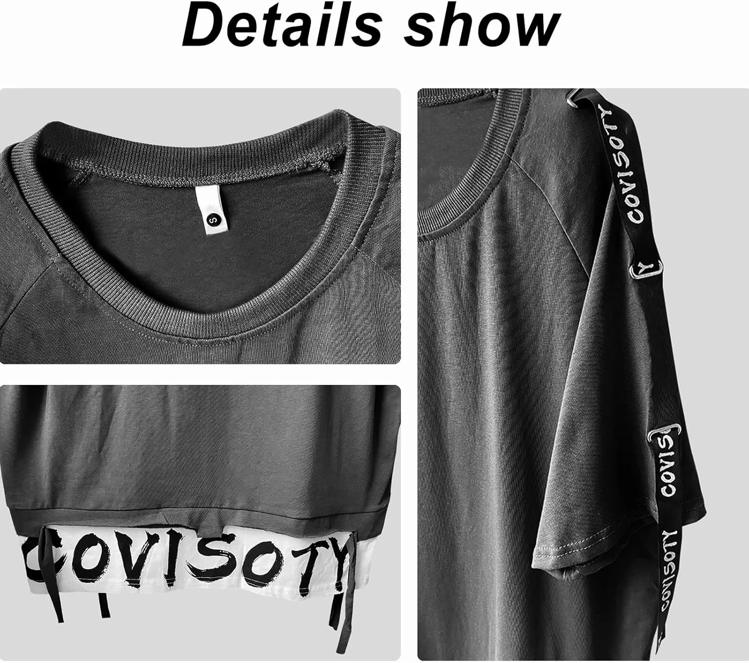 Men's Techwear Japanese Harajuku Streetwear Hip Hop Short Sleeve T-Shirt