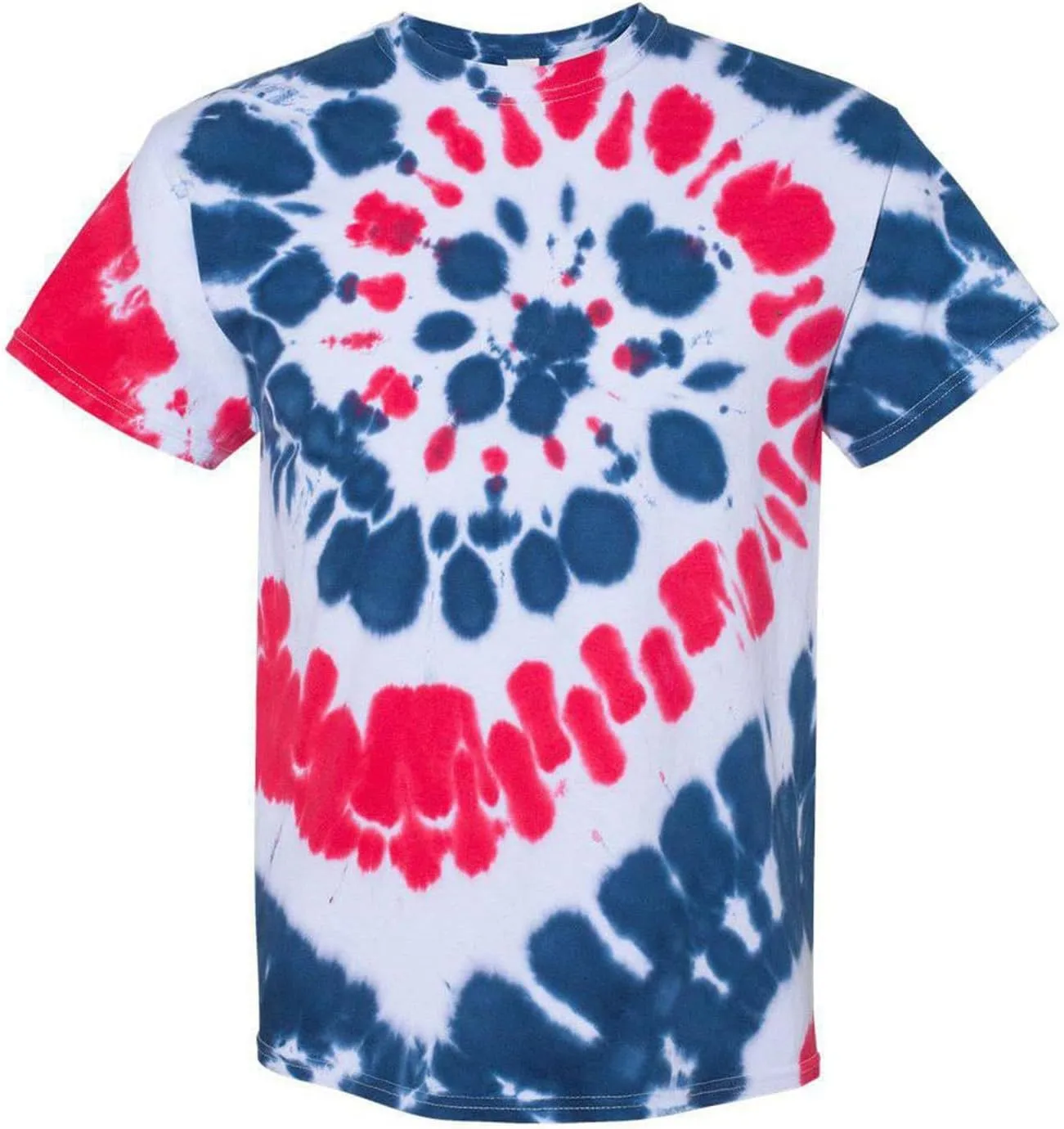 Mens Tie Dye T Shirts Plus Size Novelty Printed Tee Short Sleeve Classic Trendy Tshirt Summer Casual Crew Neck Tops