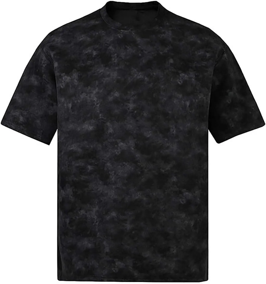 Men's Vintage Short Sleeve Shirts Casual Crewneck Summer Blouse Tops Trendy Loose Washed Heavyweight Basic Tee Shirts