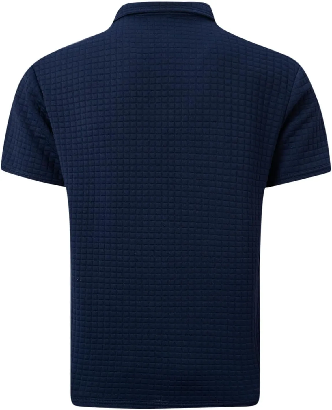 Men's Waffle Plaid Polo Shirts Short Sleeve Casual Summer Shirts Fashion Collar Golf Shirt Muscle Workout T-Shirt