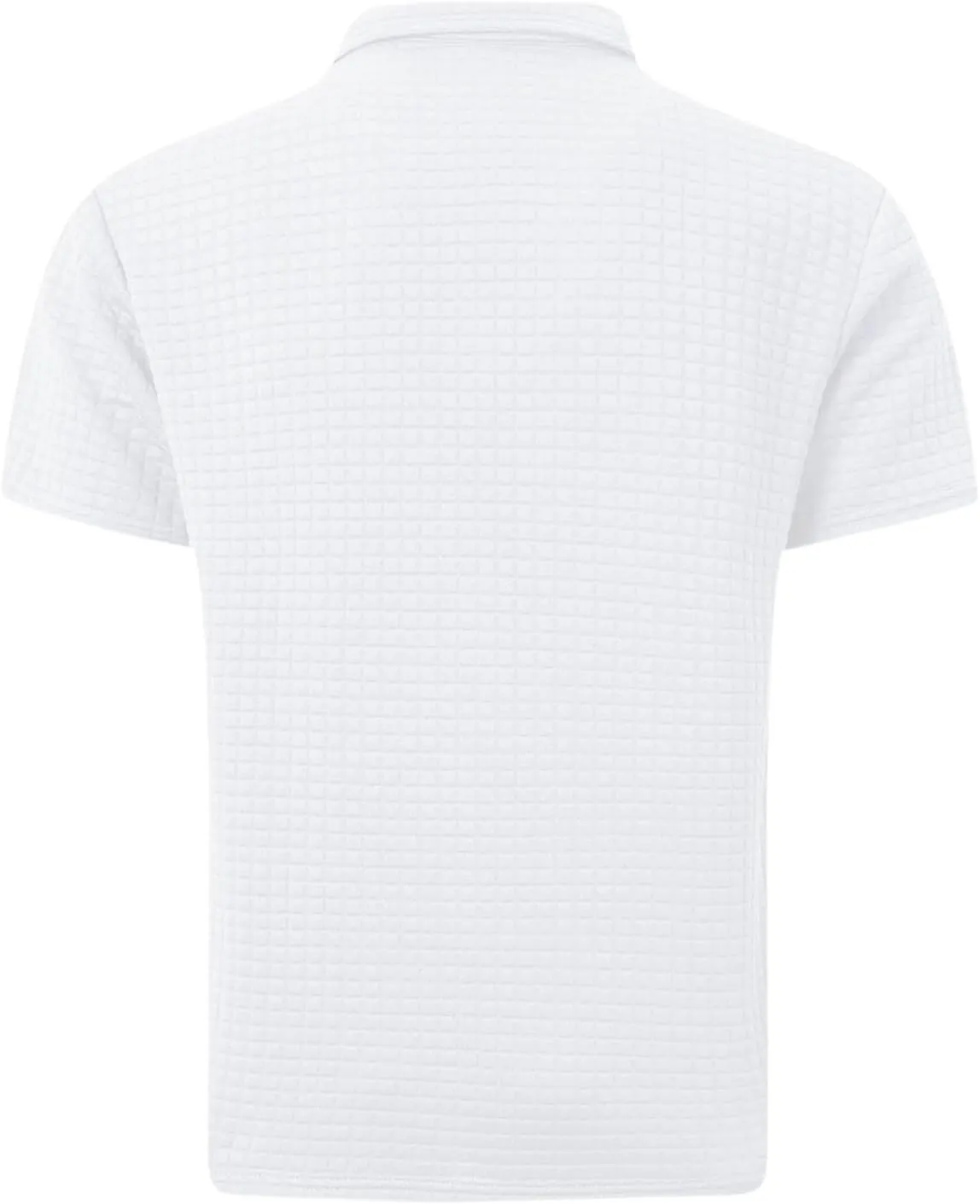Men's Waffle Plaid Polo Shirts Short Sleeve Casual Summer Shirts Fashion Collar Golf Shirt Muscle Workout T-Shirt