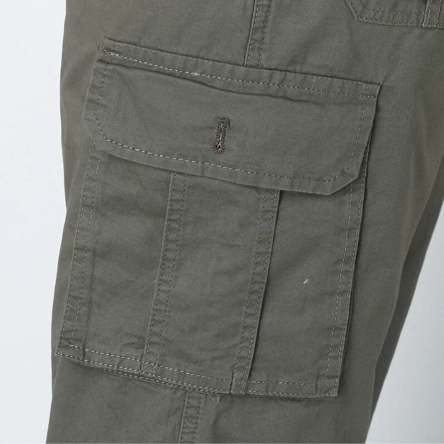 MIDOO Cargo Pants for Men Work Heavy Duty Casual Pants Stretch Drawstring Waistband Tapered Leg Sweatpants with Pockets