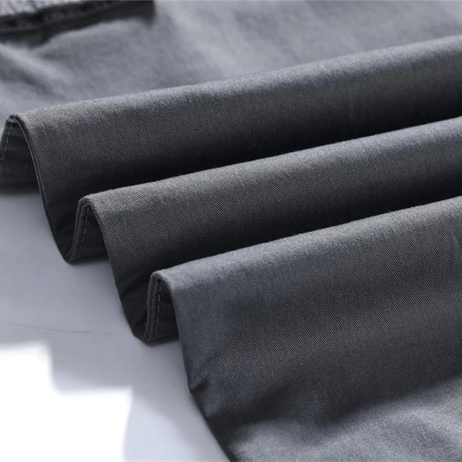 MIDOO Cargo Pants for Men Work Heavy Duty Casual Pants Stretch Drawstring Waistband Tapered Leg Sweatpants with Pockets