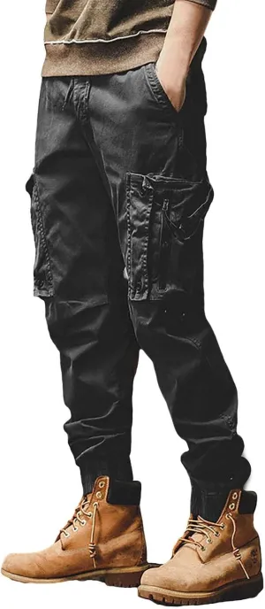 MIDOO Mens Sweatpants Tall Length Casual Joggers Pants Stretch Drawstring Elastic Waist Tapered Leg Sweatpants with Pockets
