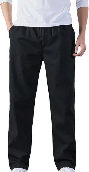 MIDOO Mens Sweatpants with Pockets Casual Loose Straight Sweatpants Outdoor Lightweight Work Hiking Pants Jogger Tousers