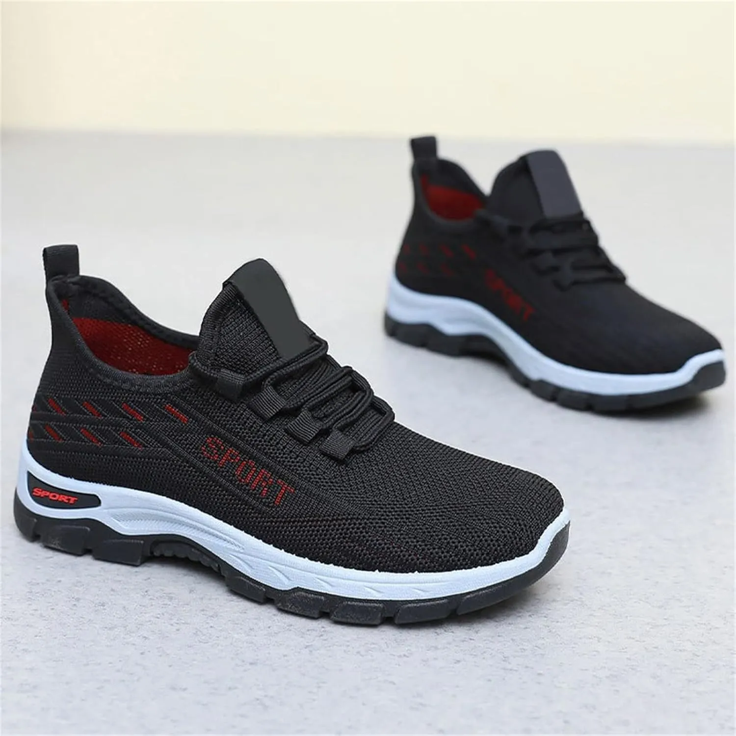 Mmoneyake Women's Walking Shoes Wide Toe Box Shoes Slip On Sneakers Walking Tennis Shoe Lightweight Casual Sneakers for Gym Travel Work Breathable Mesh Walking Sneaker Comfort Sport Athletic Trainer