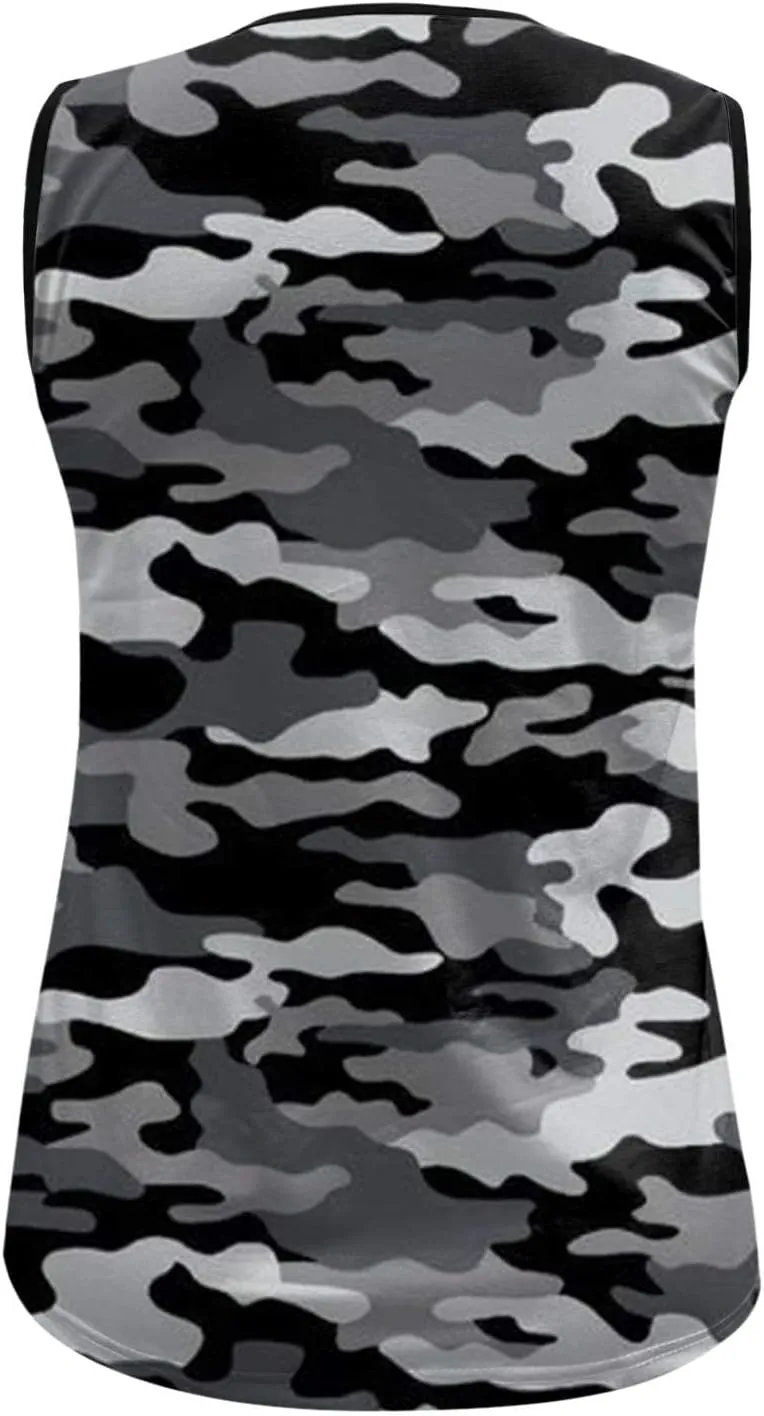 Muscularfit Mens Workout Tank Tops Summer Big and Tall Sleeveless Camo Tank Shirts Casual Pullover Muscle Camouflage T Shirts