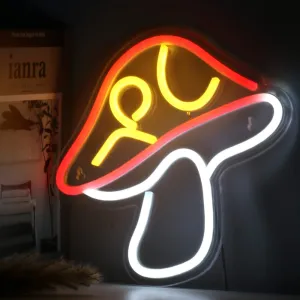 Neon Red Mushroom