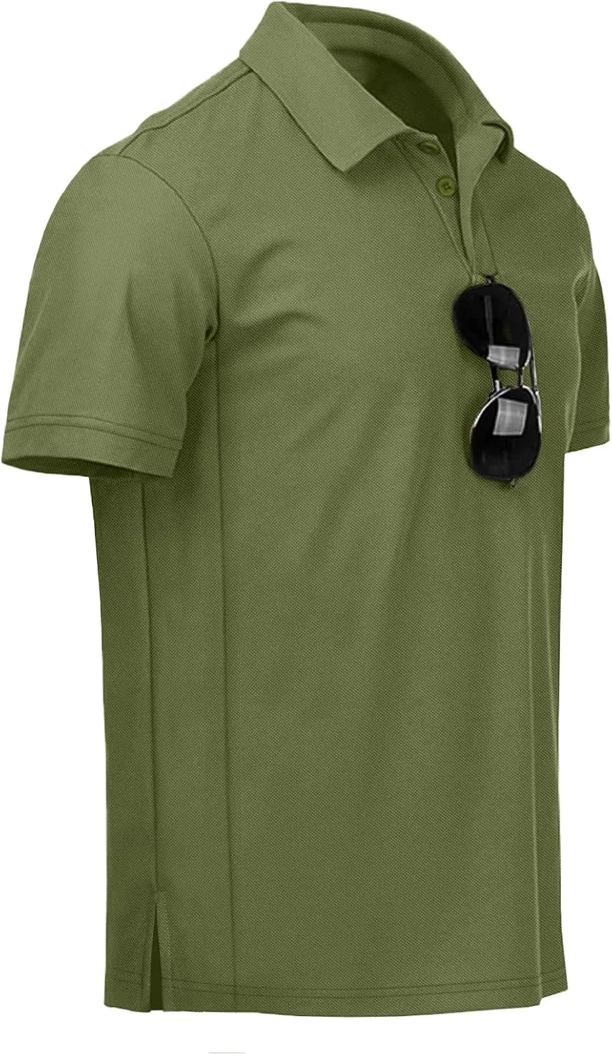 NIASHOT Men's Polo Shirts Tactical Short Sleeve Golf T-Shirt Athletic Collared Summer Shirts