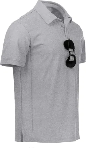 NIASHOT Men's Polo Shirts Tactical Short Sleeve Golf T-Shirt Athletic Collared Summer Shirts