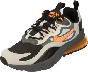 Nike Air Max 270 React Winter GS Running Trainers BQ4760 Sneakers Shoes (UK 4.5 us 5Y EU 37.5, Black Total Orange Grey 001)