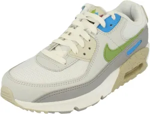 Nike Air Max 90 GS Trainers DV3483 Sneakers Shoes (UK 6 US 6.5Y EU 39, White Chlorophyll 100)