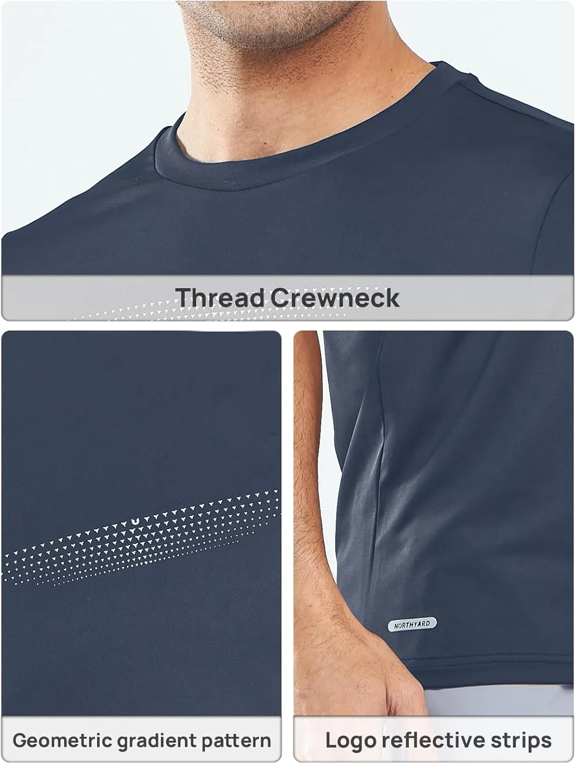 NORTHYARD Men's Workout Gym T-Shirts Lightweight Running Athletic Short Sleeve Quick Dry Shirt Tops