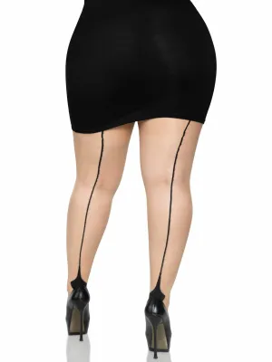 Nyx Plus Cuban Heel Pantyhose