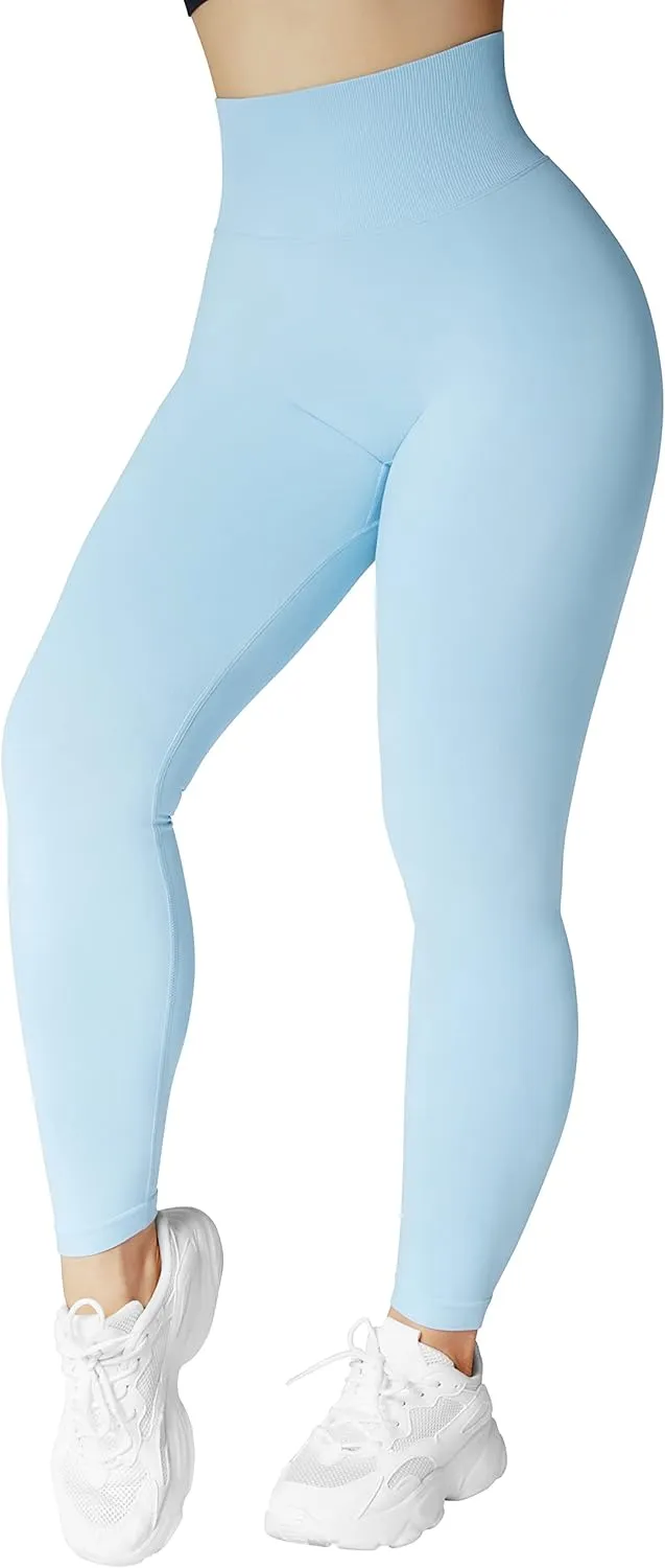 OMKAGI Women Scrunch Butt Lifting Leggings Seamless High Waisted Workout Yoga Pants